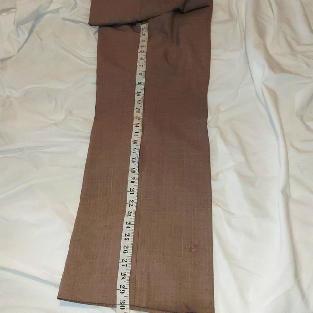 YSL three piece suit in tan w/ light pin stripes - Picture 12 of 16